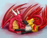  ashtalon avian bird cuddling dragon feral gryphon holidays hybrid kisses kissing love muskydusky mythological_avian mythology shertu valentine&#039;s_day 