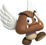 3d_(artwork) alpha_channel ambiguous_feral ambiguous_gender brown_body digital_media_(artwork) feral full-length_portrait goomba hi_res mario_bros new_super_mario_bros._u nintendo official_art paragoomba portrait sharp_teeth simple_background solo teeth transparent_background tusks unknown_artist walking