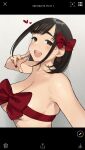  cleavage ganbare_douki-chan naked_ribbon no_bra valentine yom 