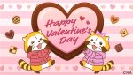  &lt;3 2021 brown_body brown_fur candy chibi chocolate clothing dessert duo english_text eyes_closed feral food fur holiday_message holidays mammal official_art procyonid raccoon rascal_(rascal_the_raccoon) rascal_the_raccoon sweater text topwear valentine&#039;s_day white_body white_fur 