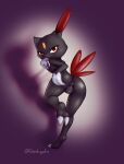  absurd_res anthro doshigato female genitals hi_res nintendo pok&eacute;mon pok&eacute;mon_(species) presenting presenting_pussy pussy sneasel solo video_games 