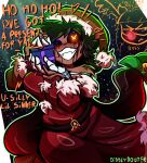 4_hands :< :3 absolute_solver angry artist_name background_character bared_teeth bell belt belt_buckle big_breasts black_body black_hair black_sclera blood blood_from_eye blood_from_mouth blood_in_mouth blood_on_face blue_eyeshadow bodily_fluids bow_ribbon box breasts brown_body brown_skin buckle christmas christmas_clothing christmas_headwear clothing container corpse costume cyn_(murder_drones) diddlydooter1 digital_drawing_(artwork) digital_media_(artwork) disassembly_drone disguise dress eldritch_abomination embarrassed emphasis_lines exclamation_point eyeshadow fangs female fluffy freckled_face freckled_shoulders freckles frown furrowed_brow gift gift_box glitch_productions glowing glowing_eyes gore green_light green_text grey_body grumpy hair hat headgear headwear heart_symbol hearts_around_head hi_res hime_cut holidays huge_breasts human humanoid j_(murder_drones) long_hair looking_away machine makeup mammal metallic_body multi_hand murder_drones night oil one_eye_closed open_mouth open_smile orange_text patchwork_creature pigtails red_clothing red_dress red_nose robot robot_humanoid santa_costume santa_hat screen screen_face segmented_body sharp_teeth signature simple_background skinsuit smile snow solo teeth tessa_(murder_drones) text thick_thighs tight_clothing twintails_(hairstyle) undead white_body wide_hips worker_drone x_eyes yellow_eyes zombie