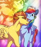  absurd_res cuddling duo equid equine eyes_closed female female/female friendship_is_magic hair hasbro hi_res lupiarts mammal multicolored_hair multicolored_tail my_little_pony pegasus purple_eyes rainbow_dash_(mlp) rainbow_hair rainbow_tail spitfire_(mlp) wings wonderbolts_(mlp) 