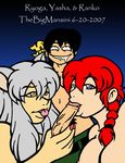  inuyasha ranko ranma_1/2 ranma_saotome rule_63 ryoga_hibiki thebigmansini 