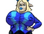 2025 anthro antlers bent_arm big_breasts big_nipples biped black_bottomwear black_clothing black_eyebrows black_pants blonde_hair blue_antlers blue_clothing blue_eyes blue_lips blue_lipstick blue_nose blue_shirt blue_topwear bottomwear breasts brown_body brown_ears brown_fur carol_holiday clothed clothed_anthro clothed_female clothing curved_eyebrows deer deltarune digital_drawing_(artwork) digital_media_(artwork) ears_aside eyebrows female fingers fully_clothed fully_clothed_anthro fully_clothed_female fur gem grumpy hair hand_on_hip hand_on_own_hip hi_res horn huge_breasts huge_nipples humanoid_hands iris jewelry light_body light_fur light_hair lips lipstick looking_at_viewer looking_down looking_down_at_viewer low-angle_view makeup mammal mature_anthro mature_female medium_hair monotone_background monotone_hair mouth_closed necklace new_world_deer nipple_outline nipples omam-thot pants pattern_clothing pattern_shirt pattern_topwear pearl_(gem) pearl_necklace pose pupils reindeer shirt simple_background snout solo standing thick_lips tight_clothing tight_shirt tight_topwear top_heavy topwear undertale_(series) white_background white_jewelry white_necklace white_sclera