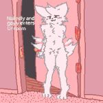 2026 :3 anthro biped blush boy_kisser_(meme) catchy_tune cheek_tuft chest_tuft digital_drawing_(artwork) digital_media_(artwork) digitigrade domestic_cat english_text facial_tuft feet felid feline felis femboy fluffy fluffy_tail foot_tuft fur hand_behind_back heel_tuft hip_tuft holding_arm knock-kneed legs_together looking_at_viewer male mammal meme monotone_body neck_tuft nude paws pink_background pixel_(artwork) silly_cat_(mauzymice) simple_background smile solo tail tail_motion tailwag text toes tuft white_body white_fur