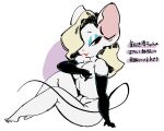 2025 5_fingers 5_toes abstract_background anthro arm_support armwear bedroom_eyes bent_arm big_breasts big_ears big_eyes big_iris biped black_armwear black_clothing black_elbow_gloves black_eyebrows black_eyes black_gloves black_handwear black_tail black_text blonde_hair blue_eyeshadow breasts clothing covering covering_breasts covering_self curved_eyebrows digital_drawing_(artwork) digital_media_(artwork) elbow_gloves elbow_gloves_only extended_arm eyebrows eyeliner eyeshadow feet female fingers fur glistening glistening_eyelids gloves gloves_only hair hair_over_eye half-closed_eyes handwear handwear_only hi_res humanoid_feet humanoid_hands iris japanese_text light_body light_fur light_hair lipstick long_hair long_tail looking_aside makeup mammal monotone_body monotone_breasts monotone_fur monotone_tail mostly_nude mostly_nude_anthro mostly_nude_female mouse murid murine narrowed_eyes no_pupils pink_eyeliner pink_inner_ear pink_nose pinup plantigrade pose red_lipstick rodent seductive sitting smile smiling_at_viewer solo sori0414 tail text toes translation_request white_body white_breasts white_ears white_fur white_sclera