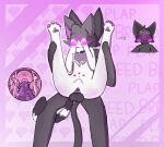 anthro balls bernabus blush bodily_fluids clitoris cum domestic_cat duo felid feline felis female feral genital_fluids genitals heart_symbol hi_res internal kazoomi male male/female mammal penis text uterus vulva