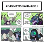 anthro ass_up breasts butt clothed clothing female female/female group jack-o'_pose jojo's_bizarre_adventure jojo_pose nude pose scalie teaofspoon