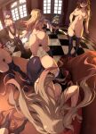  6+girls anal anal_object_insertion anal_tug_of_war ass black_gloves black_thighhighs blonde_hair braid breasts brown_hair character_request commentary_request competition competitive_sex elbow_gloves female_pubic_hair gloves gradient_hair green_hair grey_hair hair_flaps highres indoors kantai_collection kazagumo_(kancolle) kazagumo_kai_ni_(kancolle) large_breasts long_hair multicolored_hair multiple_girls murasame_(kancolle) murasame_kai_ni_(kancolle) navel nipples nude object_insertion pubic_hair pussy scarf sex_toy sex_toy_pull shared_object_insertion shigure_(kancolle) shigure_kai_san_(kancolle) takemura_sessyu thighhighs tile_floor tiles twin_braids umikaze_(kancolle) umikaze_kai_ni_(kancolle) very_long_hair white_scarf yamakaze_(kancolle) yamakaze_kai_ni_(kancolle) yuri yuudachi_(kancolle) yuudachi_kai_ni_(kancolle) 