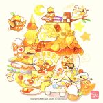  >_< +_+ animal artist_name backpack bag bear bird book branch breath_weapon breathing_fire carrot cauldron chef_hat chibi chibi_only commentary_request cooking crescent_moon curry fire flying food glass gloves hat heart holding holding_book holding_plate holding_spoon korean_commentary meat monocle moon no_humans original owl plate pouring rice sign sleeping smoke spoon star_(symbol) stirring table talbi watermark zzz 
