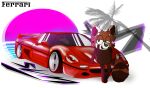 ailurid aritado_(character) bluey_(series) ferrari ferrari_f50 hi_res male male/male mammal red_panda solo sunshine4155262 synthwave
