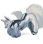 2024 absurd_res all_fours anthro arms_tied bdsm big_breasts big_butt big_tail bitchsuit black_nose blush blush_lines blushing_profusely bodily_fluids bodysuit bondage bondage_gear bound breast_squish breasts breasts_on_ground butt canid canine chicken-wing_tied chinese_description clothed clothed_anthro clothed_female clothing dated digital_media_(artwork) digital_painting_(artwork) female female_anthro feralsuit fluffy fluffy_tail form_fitting fox frogtied full-length_portrait fully_clothed fully_clothed_anthro fully_clothed_female fur glistening glistening_body glistening_breasts glistening_latex glistening_mask hi_res huge_breasts huge_tail jade_(shanher) latex latex_bodysuit latex_clothing latex_skinsuit legs_tied long_tail mammal mask mechanical_spine painting_(artwork) pointy_ears portrait prick_ears science_fiction seam_(sewing) shanher signature skinsuit slim_anthro slim_female small_waist snout solo spine squish tail thick_thighs tight_clothing wearing_mask white_body white_clothing white_ears white_fur white_latex white_mask white_skinsuit white_tail wide_hipped_anthro wide_hipped_female