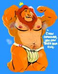  armpit_hair bernie-p body_hair clothing disney felid hi_res jockstrap lion male mammal mufasa muscular muscular_male musk pantherine solo the_lion_king underwear 