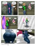 animate_inanimate anthro bed big_breasts big_butt black_body black_fur blush bottomwear bra breasts brown_hair butt butt_crush clothed clothing dessert detailed_background dialogue digital_media_(artwork) door doughnut english_text extreme_size_difference female female_anthro fluffy food fur furniture generation_4_pokemon generation_6_pokemon generation_9_pokemon green_eyes group hair hair_over_eyes hi_res holding_bra holding_clothing holding_object holding_underwear hoopa hoopa_(confined) hoopa_ring huge_butt human inside larger_anthro larger_female legendary_pokemon male male_human mammal mega_absol_z mega_evolution micro micro_human micro_male nintendo nude oblivious on_bed pants pastry phone_call pokemon pokemon_(species) pokemon_legends_z-a portal red_eyes rotom rotom_phone shirt shrinking shrunk shrunken signature sitting sitting_on_another sitting_on_bed size_difference size_transformation smaller_human smaller_male speech_bubble spiked_tail spikes spikes_(anatomy) tail teleportation text thick_thighs thinking_with_portals topwear transformation tricked trio tuft underwear watermark wings zantchan