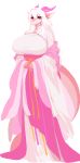 2026 2_horns 5_fingers aliasing anthro asian_clothing big_breasts biped breasts closed_smile clothed clothed_anthro clothed_female clothing countershade_face countershading curved_horn digital_media_(artwork) dragon east_asian_clothing eastern_dragon eye_through_hair eyelashes eyelashes_through_hair female female_anthro fingers full-length_portrait goodbye_my_dragon_mother hair head_horn hi_res horn huge_breasts japanese_clothing kimono long_hair magenta_eyes mouth_closed mythological_creature mythological_scalie mythology noah_(artist) obi obijime official_art pink_body pink_clothing pink_horn pink_kimono pink_scales pink_tail pink_theme pixel_(artwork) pointy_ears portrait prick_ears scales scalie slim_anthro slim_female smile snout solo standing tail translucent translucent_hair white_hair wide_sleeves you_lan_(marugari)