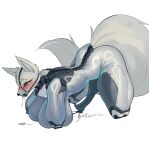 2024 absurd_res all_fours animal_genitalia animal_penis anthro arms_tied bdsm big_breasts big_butt big_tail bit_gag bitchsuit black_cum black_nose blush blush_lines blushing_profusely bodily_fluids bodysuit bondage bondage_gear bound breast_squish breasts breasts_on_ground butt canid canine chicken-wing_tied chinese_description clothed clothed_anthro clothed_gynomorph clothing colored_cum cum cum_on_ground dated digital_media_(artwork) digital_painting_(artwork) drooling drooling_on_ground equine_genitalia equine_penis erection eyebrows feralsuit flared_penis fluffy fluffy_tail form_fitting fox frogtied full-length_portrait fully_clothed fully_clothed_anthro fully_clothed_gynomorph fur gag gagged genital_fluids genitals glistening glistening_body glistening_breasts glistening_latex grey_penis gynomorph gynomorph_anthro halter harness_bit_gag harness_gag hi_res huge_breasts huge_tail intersex intersex_anthro jade_(shanher) latex latex_bodysuit latex_clothing latex_skinsuit legs_tied long_tail mammal mechanical_penis mechanical_spine medial_ring orange_eyes painting_(artwork) penis penis_on_ground pointy_ears portrait prick_ears saliva science_fiction seam_(sewing) shanher signature skinsuit slim_anthro slim_gynomorph small_waist snout solo spine squish tail thick_thighs tight_clothing unusual_bodily_fluids unusual_cum unusual_genital_fluids white_body white_clothing white_ears white_eyebrows white_fur white_latex white_skinsuit white_tail wide_hipped_anthro wide_hipped_gynomorph