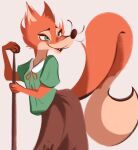  2021 anthro canid canine cheek_tuft clothed clothing facial_tuft female fox fully_clothed fur green_eyes head_tuft hi_res mammal open_mouth orange_body orange_fur solo tohupo tuft whiskers 