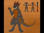  4:3 anthro black_body commission! dragon first hi_res horn male midnight(ybm) refrence solo standing 