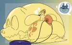abdominal_bulge antennae_(anatomy) anthro anthro_prey armless bedroom_eyes belly big_belly big_breasts big_butt bloated bone breasts butt canid canine canis digestion digital_media_(artwork) domestic_dog eyelashes fatal_vore female female/female female_pred female_prey feral feral_pred fur gastropod heart_symbol hi_res huge_belly huge_breasts huge_butt hyper hyper_belly hyper_butt jad_(jayme_universe) jayme_universe jewelry legless looking_back looking_pleasured mammal massy_(jessicarothman87) melissa_(jessicarothman87) mollusk mouse murid murine narrowed_eyes necklace nude overweight rodent seductive shell simple_background size_difference skull smaller_pred smile snail tail teeth tongue vore yellow_body