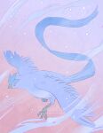  articuno artist_name closed_mouth commentary english_commentary full_body gen_1_pokemon legendary_pokemon miyaulait no_humans pokemon pokemon_(creature) sideways_glance solo talons watermark 