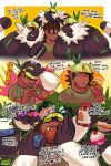  2026 5_fingers anthro armor big_muscles big_pecs black_body black_fur black_hands black_tail blush blush_lines bodily_fluids cheek_bulge clothing comic cupcake dairy_products dialogue encouragement eyewear fingers food force_feeding forced fruit fur fur_growth generation_7_pokemon glasses green_markings grin group growth hand_over_shoulder haplorhine headgear headgear_only helmet helmet_only hi_res human human_to_anthro jock male mammal markings monkey muscular muscular_anthro muscular_arms muscular_male nintendo passimian pecs plant pokemon pokemon_(species) primate protein sequence sharp_teeth shirt sleezyslob smile snout snout_growth species_transformation stripes sweat sweatdrop t-shirt tail teeth text topwear transformation transformation_sequence tuft white_body white_fur white_stripes white_tuft yellow_sclera 