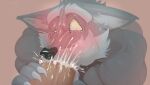 age_difference aged_up ahegao anthro barazoku beard blush bodily_fluids canid canine canis claws cum cum_in_mouth cum_inside cum_on_face duo facial_hair fellatio fellatio_gesture finger_claws genital_fluids genitals gesture hairy hi_res law_(sdorica) looking_pleasured male male/male mammal mature_anthro mature_male muscular muscular_anthro muscular_male older_anthro oral orgasm orgasm_face penile penis penis_in_mouth perspective pinumontbalou sdorica sex suggestive suggestive_gesture sweat tears tears_of_pleasure wolf 