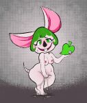  2020 animal_crossing anthro areola blush bodily_fluids breasts bree_(animal_crossing) buckteeth female genital_fluids hair hi_res kaboozey mammal masturbation mouse murid murine nintendo nipples nude pussy_juice rodent solo sweat teeth video_games 