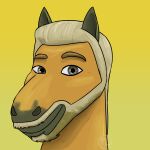 1:1 2026 absurd_res adobe_photoshop_(artwork) alternate_species ambiguous_form artist_logo beard ben_potter ben_trotter black_ears black_lips black_markings blonde_beard blonde_facial_hair blonde_mane blonde_mustache brown_beard brown_eyebrows brown_facial_hair closed_smile colored digital_drawing_(artwork) digital_media_(artwork) english_description equid equine eyebrows facial_hair facial_markings furrification gradient_background head_markings headshot_portrait hi_res horse light lighting lips logo looking_at_viewer male mammal mane markings mouth_closed multicolored_beard multicolored_facial_hair mustache portrait real_world short_mane simple_background skywater smile smiling_at_viewer solo thick_bottom_lip two_tone_beard two_tone_facial_hair yellow_background