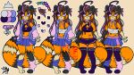 2026 3_toes 4_fingers absurd_res accessory ahoge ailurid amytheranda anthro arm_markings asymmetrical_coloring athletic_wear back_markings black_ears black_markings bottomwear bra breasts brown_hair cel_shading chess chest_markings cleavage cleavage_cutout clothed clothing collar collar_tag color_swatch cutout digitigrade english_text facial_markings feet female fingers floating footprint glowing grey_nipples gym_bottomwear gym_shorts hair hair_accessory hairclip head_markings heart_(marking) heart_nose heart_symbol hi_res highlights_(coloring) hoodie jewelry king king_starlight_(amytheranda) leg_markings leg_warmers legwear lore mammal markings model_sheet necklace nipples one_shoulder_out orange_body pastel_theme pasties pawpads pawprint pawprint_(marking) pink_highlights ponytail princess purple_eyes purple_highlights red_panda ring_(marking) ringed_tail royalty rules shaded shirt shorts side_ponytail signature simple_background skin_fang skirt socks_(marking) solo sports_bra sportswear star star_(marking) striped_markings striped_tail stripes tail tail_markings tank_top text thigh_highs toes topwear translucent underwear watermark