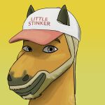 1:1 2026 absurd_res adobe_photoshop_(artwork) alternate_species ambiguous_form artist_logo beard ben_potter ben_trotter black_ears black_lips black_markings blonde_beard blonde_facial_hair blonde_mane blonde_mustache brown_beard brown_eyebrows brown_facial_hair closed_smile clothing colored digital_drawing_(artwork) digital_media_(artwork) english_description english_text equid equine eyebrows facial_hair facial_markings furrification gradient_background hat head_markings headgear headshot_portrait headwear hi_res horse light lighting lips logo looking_at_viewer male mammal mane markings mouth_closed multicolored_beard multicolored_facial_hair mustache portrait real_world short_mane simple_background skywater smile smiling_at_viewer solo text text_on_baseball_cap text_on_clothing text_on_hat text_on_headwear thick_bottom_lip two_tone_beard two_tone_facial_hair white_baseball_cap white_clothing white_hat white_headwear yellow_background