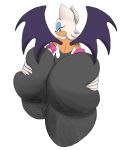  2026 anthro armwear bat bat_wings big_butt black_bodysuit black_clothing black_skinsuit black_tail blue_eyeshadow bodysuit butt butt_grab butt_squish clothing colored digital_media_(artwork) elbow_gloves eyelashes eyeshadow female gloves hair hand_on_butt hand_on_own_butt handwear hi_res huge_butt huge_thighs hyper hyper_butt looking_back makeup mammal membrane_(anatomy) membranous_wings portrait purple_wings rear_view rouge_the_bat scut_tail sega shaded short_tail simple_background skinsuit solo sonic_the_hedgehog_(series) sonicdude645 squish tail tan_body teal_eyes thick_thighs three-quarter_portrait tight_clothing white_armwear white_background white_clothing white_ears white_elbow_gloves white_gloves white_hair white_handwear wings 