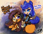 5:4 ahoge ailurid amytheranda animal_humanoid anthro belt bikini bikini_bottom bikini_top blue_ears blue_eyes blue_eyeshadow blue_hair blue_tail braided_hair brown_hair bullet canid canine canis chest_markings clothing collar duo england english_text eyebrows eyeshadow facial_markings female female/female footprint fur gesture gloves_(marking) grey_tongue hair hand_gesture head_markings heart_(marking) heart_nose heart_symbol hi_res highlights_(coloring) humanoid king_starlight_(amytheranda) kneeling leash leg_markings looking_at_another looking_at_viewer looking_back looking_back_at_another makeup mammal mandalorian_armor markings orange_body orange_fur pawprint pawprint_(marking) pink_highlights pointing pointing_at_viewer purple_highlights raised_eyebrow red_panda signature skin_fang socks_(marking) star_wars swimwear tail tail_around_leg text tongue two-piece_swimsuit watermark white_highlights wolf wolfy_(the2wolves)