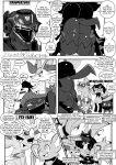2025 6_panel_comic absurd_res ambiguous_gender answer anthro armor big_butt biped black_body black_text blood blush blush_lines bodily_fluids braixen butt butt_stack claws comic dewott dialogue eeveelution ellipsis english_text espeon exclamation_point eyelashes eyewear female fur gardevoir gelada generation_2_pokemon generation_3_pokemon generation_4_pokemon generation_5_pokemon generation_6_pokemon generation_9_pokemon glasses grey_body group hair headgear heavenlyproductions helmet hi_res huge_butt inner_ear_fluff looking_at_another looking_at_butt lucario male maushold monochrome nintendo nosebleed open_mouth open_smile oshawott paws pokemon pokemon_(species) pupils quadruped question question_mark questions_and_answers riolu sharp_teeth shinx smile speech_bubble standing sylveon tail talking_to_another teddiursa teeth text text_box tongue tuft white_sclera zoroark zorua