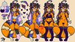 2026 3_toes 4_fingers absurd_res accessory ahoge ailurid amytheranda anthro arm_markings asymmetrical_coloring back_markings black_ears black_markings bottomless bra breasts brown_hair cel_shading chess chest_markings cleavage cleavage_cutout clothed clothing collar collar_only collar_tag color_swatch cutout digitigrade english_text facial_markings feet female fingers floating footprint glowing grey_nipples hair hair_accessory hairclip head_markings heart_(marking) heart_nose heart_symbol hi_res highlights_(coloring) hoodie jacket jacket_only jewelry king king_starlight_(amytheranda) leg_markings leg_warmers legwear legwear_only lore mammal markings model_sheet mostly_nude necklace nipples nude one_shoulder_out orange_body panties pastel_theme pasties pawpads pawprint pawprint_(marking) pink_highlights ponytail princess purple_eyes purple_highlights red_panda ring_(marking) ringed_tail royalty rules shaded shirt side_ponytail signature simple_background skin_fang socks_(marking) solo sports_bra sportswear star star_(marking) striped_markings striped_tail stripes tail tail_markings tank_top text thigh_highs thigh_highs_only toes topwear topwear_only translucent underwear watermark