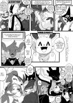  2025 7_panel_comic absurd_res answer anthro beak big_butt biped black_body black_text breasts butt butt_slap chest_spike closed_smile clothed clothing comic dewott dialogue eevee ellipsis english_text exclamation_point eyebrows eyelashes eyes_closed female feral fingers fire fur generation_1_pokemon generation_4_pokemon generation_5_pokemon generation_6_pokemon generation_7_pokemon generation_9_pokemon gloges group heavenlyproductions hi_res holding_another hug hugging_another human kerchief looking_at_another lucario lycanroc male mammal mario mario_bros mask mega_charizard mega_charizard_x mega_evolution meowscarada midnight_lycanroc monochrome motion_lines mouth_closed neck_tuft nintendo one_eye_closed open_mouth open_smile pawpads paws pokemon pokemon_(species) pupils quaquaval question question_mark questions_and_answers shadow sharp_teeth shinx signature slap smile speech_bubble spikes spikes_(anatomy) standing talking_to_another teeth text text_box tongue tuft white_sclera wings 