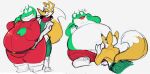  2017 amphibian anthro bashful belly big_belly blush blush_lines boot_(artist) boots canid canine clothing duo fellatio flirting footwear fox fox_mccloud frog fur furry_tail green_body green_clothing green_skin huge_belly jacket looking_at_another male male/male mammal nintendo obese obese_anthro obese_male oral overweight overweight_anthro overweight_male penile red_clothing red_scarf red_suit scarf sex shoes simple_background slim slim_anthro slim_male slippy_toad smile star_fox suit tail toad_(frog) topwear uniform white_background white_body white_clothing white_fur white_jacket white_skin white_topwear yellow_body yellow_fur 