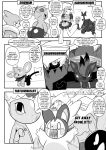  2025 7_panel_comic absurd_res answer anthro big_butt biped black_body black_eyes black_fur black_nose black_text bound bouquet breasts buizel butt cleavage clothed clothing comic darkrai deltarune dewott dialogue ellipsis emolga english_text exclamation_point eyebrows eyelashes eyes_closed female feral flower flower_bouquet fur gallade generation_2_pokemon generation_4_pokemon generation_5_pokemon group hair hair_over_eye heavenlyproductions heracross hi_res holding_bouquet holding_flower holding_object horn humanoid kerchief legendary_pokemon looking_at_viewer male mizzle_(deltarune) monochrome motion_lines nintendo one_eye_obstructed open_mouth open_smile paws plant pokemon pokemon_(species) pupils quadruped question question_mark questions_and_answers reshiram shinx smile speech_bubble standing tail talking_to_another text text_box tongue undertale_(series) white_pupils white_sclera zoroark 