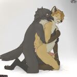  2026 anal anal_orgasm anal_penetration anthro avian balls beak bird black_nose blonde_hair blush bodily_fluids brown_eyes canid canine claws corvid corvus_(genus) cum cum_drip cum_in_ass cum_inside cumming_from_anal_sex dripping duo edgar_vladilisitsa ejaculation english_text erection eyes_closed fox from_behind_position fur genital_fluids genitals gloves_(marking) grey_body grey_fur grey_hair hair hand_on_chest hand_on_knee hand_on_leg hands-free happy happy_sex hi_res joseph_corbeau kneeling kristhelynx male male/male mammal markings moan multicolored_body multicolored_fur open_beak open_mouth orgasm oscine passerine penetration raised_tail raven sex simple_background sound_effects tail teeth text tongue 