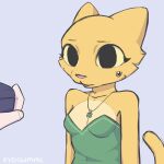  1:1 2d_animation animated anthro blush bodily_fluids clover_(plant) clover_leaf colored diamond_ring digit_ring duo embarrassed felid female flustered four_leaf_clover frame_by_frame fur hi_res jewelry katia_managan khajiit kyogummi leaf looking_at_viewer male male/female mammal marriage_proposal microsoft necklace plant prequel_adventure ring solo sweat sweatdrop tail tail_motion the_elder_scrolls wedding_ring yellow_body yellow_fur 