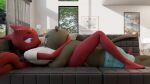  16:9 absurd_res animal_crossing anthro arms_around_partner barefoot beaver blender_(artwork) bottomwear c.j._(animal_crossing) chameleon clothed clothing cuddling daemont92 digital_media_(artwork) duo feet flick_(animal_crossing) furniture hi_res lizard looking_at_another lying_on_another male male/male mammal nintendo panties reptile resting_on_partner rodent scalie shirt shorts sofa t-shirt topless topless_male topwear underwear widescreen 
