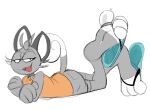  3_toes alolan_meowth anthro big_feet claws clothing feet flip_flops foot_focus footwear lefcoyto nintendo pok&eacute;mon pok&eacute;mon_(species) regional_form_(pok&eacute;mon) sandals soles solo toe_claws toes video_games 