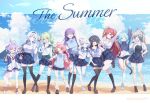  6+girls ahoge akane_lize animal_ear_fluff animal_ears aokumo_rin arahashi_tabi ayatsuno_yuni bad_source bag bandaid bandaid_on_face bandaid_on_leg beach bird black_bag black_choker black_hair black_hairband black_shirt black_socks black_thighhighs blonde_hair blue_bow blue_bowtie blue_eyes blue_hair blue_jacket blue_ribbon blue_sailor_collar blue_shorts blue_sky blue_sweater_vest bow bowtie breasts brown_shoes cat_ears cat_girl cat_tail charachan900 choker cleavage closed_mouth cloud cloudy_sky collarbone collared_shirt cross-shaped_pupils double_bun double_v earrings everyone fox_ears fox_girl fox_tail full_body glass green_eyes green_hair grey_eyes grey_hair grin hair_bun hair_ornament hair_ribbon hairband hanako_nana hand_on_own_hip heart heart_hair_ornament highres jacket jewelry kneehighs large_breasts leg_warmers loafers long_hair long_sleeves low_twintails midriff multicolored_hair multiple_girls navel neneko_mashiro one_eye_closed open_clothes open_jacket open_mouth outdoors pink_hair plaid_clothes plaid_skirt pleated_skirt pointy_ears ponytail purple_eyes purple_hair red_eyes red_hair red_shoes ribbon sailor_collar sakihane_huya scrunchie shirayuki_hina shirt shoes short_shorts short_sleeves shorts side_ponytail skirt sky smile sneakers socks standing standing_on_one_leg stellive streaked_hair sweater_vest symbol-shaped_pupils tail tenko_shibuki thighhighs track_jacket triangle_hair_ornament twintails twitter_username v very_long_hair virtual_youtuber water white_hair white_leg_warmers white_ribbon white_shirt white_shoes white_socks wrist_scrunchie wristband x_hair_ornament yellow_eyes yuzuha_riko zettai_ryouiki 