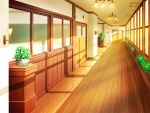  artist_request chalkboard chandelier dusk game_asset hallway indoors no_humans non-web_source official_art plant school sliding_doors sono_hanabira_ni_kuchizuke_wo variant_set visual_novel_cg window 