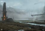  aircraft artist_logo building burning caldari_state_(eve_online) cloud cloudy_sky combat_ship_(eve_online) commentary company_logo company_name copyright_logo copyright_name day english_commentary eve_online fictional_aircraft flying fog frigate_(eve_online) georg_hilmarsson glowing highres industrial kaalakiota_corporation_(eve_online) kestrel_(eve_online) landscape logo military_vehicle no_humans official_art outdoors overcast photoshop_(medium) realistic scenery science_fiction sky skyscraper smog smoke smoke_trail spacecraft water 