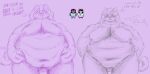 2026 absurd_res anthro belly big_belly big_breasts blush breasts catti_cattenheimer catty_cattenheimer claws dafluidyeen deltarune dialogue digital_drawing_(artwork) digital_media_(artwork) domestic_cat duo ear_piercing ear_ring english_text fangs felid feline felis female fingers fur genitals hair hairy_vulva half-length_portrait hands_on_hips hi_res holding_belly huge_belly huge_breasts incest_(lore) jewelry mammal monochrome navel nipples nude obese obese_anthro open_mouth overweight overweight_anthro overweight_female piercing portrait pubes reference_image ring_piercing shaded sibling_(lore) simple_background sister_(lore) sisters_(lore) sketch smile tail teeth text thick_thighs tongue undertale_(series) vulva wide_hips widescreen