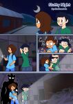 2026 3d_(artwork) 3d_background abandoned_building animatronic anthro background_character backpack bear blue_clothing blue_shirt blue_topwear bottomwear clothed clothed_human clothed_male clothing colored comic comic_panel cutlery d-6alaxy denim denim_bottomwear denim_clothing digital_drawing_(artwork) digital_media_(artwork) english_text female female/female five_nights_at_freddy's five_nights_at_freddy's:_security_breach flashlight fork freddy_(fnaf) glamrock_chica green_clothing green_shirt green_topwear hat headgear headwear hi_res human imminent_transformation jeans kitchen_utensils machine male mammal mixed_media moon night pants parking_lot party_hat pixel_(artwork) pizzeria poster robot roxanne_wolf scottgames shirt silhouetted_body steel_wool_studios story story_in_description text tools topwear