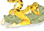  anthro anus female gecko genitals hi_res lizard miphassl nude pillow pillow_hug presenting presenting_anus presenting_pussy pussy reptile scalie sleeping solo spread_legs spreading 