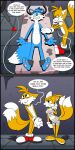  blue_body blue_fur canid canine dialogue fox fur gender_transformation hi_res hypnosis identity_death mammal miles_prower mind_control mtf_transformation sonic_the_hedgehog_(series) transformation trevor-fox yellow_body yellow_fur 