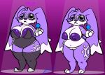 anthro atlyss babas big_breasts big_butt breasts bryandblazar bunny_costume butt clothing colored costume countershade_face countershade_torso countershading female fishnet_clothing fishnet_legwear fishnet_thigh_highs fur genitals huge_breasts legwear leotard navel nipples nude poon_(atlyss) purple_body purple_fur solo thick_thighs thigh_highs vulva white_body white_countershading